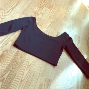 Black crop top